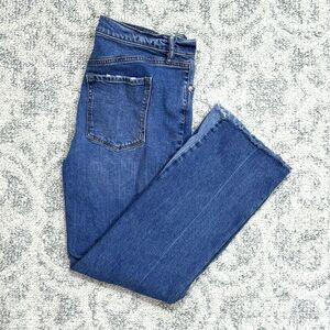 Loft Women's Size 6/28 Vintage‎ Straight Jeans Wide Raw Cuff